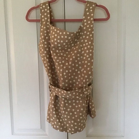 Ann Taylor polka dot belted blouse XL - Picture 3 of 5